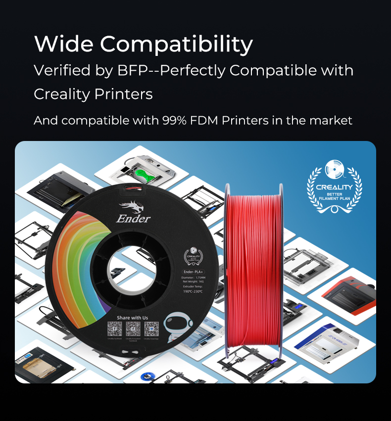 Ender-PLA+ 1.75mm 1Kg Creality - Imagen 4