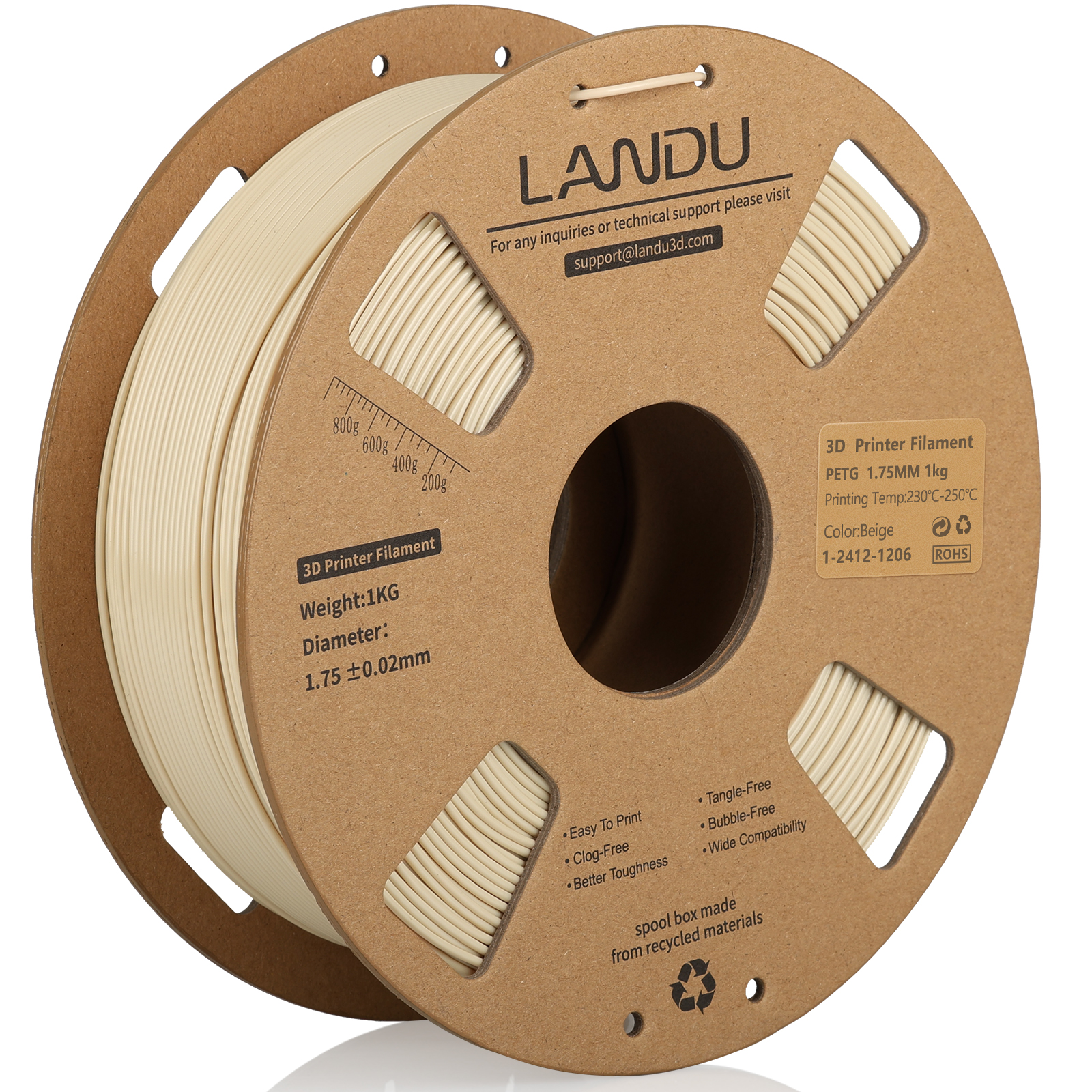 PETG 1.75mm 1Kg Landu - Imagen 2